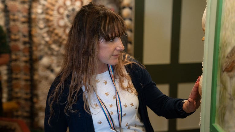 Visitors exploring the Room of Discovery